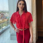Shefali Jariwala Instagram - Today I wear red and I truly let go, losing my way and finding my soul.. #red . . @pyumishra @zara @makeup.yasmin . . . #reddress #saturday #pictureoftheday #goodvibes #workmode #weekend #love #instadaily