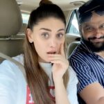 Shefali Jariwala Instagram - Stuck in traffic banter ! @paragtyagi #funtimes #car #romance #reels #reelsindia