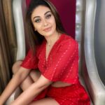 Shefali Jariwala Instagram - My mind goes into party mode when I wear red! @howwhenwearclothing #red #love . . . #tuesdaythoughts #happygirl #sunshinestateofmind #feelinggood #positivevibes #instamood #picoftheday #athome