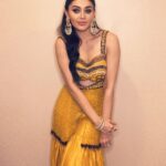 Shefali Jariwala Instagram - Welcome to the bright side of life... #diwali #festive Styled by @stylebytaashvi Outfit @mehakmurpanalabel Earrings @fashionjewellery_21 Ring @the_jewel_gallery #instapic #instagood #happy #funtimes