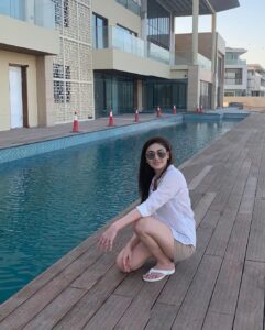 Shefali Jariwala Instagram - Sunsets 😍 at @raj_shetty_ramee ‘s new home.... #sunsets #sunsetlover . . . #dubailife #chilled #goodvibes #instamood #picoftheday The Palm Jumeirah, Dubai, UAE