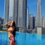 Sherlin Seth Instagram – Oh to swim with the view of bhurj Khalifa 🤌🏻🤍✨
.
📸 @sumi_seth 
.
.
.
.
.
.
.
.
.
.
.
.
.
.
.
#sherlinseth #explore #explorepage #foryou #forme #bikini #bikinigirl #dubai #dubailife #chanel #swimsuit #swimmingpool #tamilactress #bollywood #pooltime Dubai –  دبى