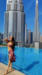 Sherlin Seth Instagram - Oh to swim with the view of bhurj Khalifa 🤌🏻🤍✨
.
📸 @sumi_seth 
.
.
.
.
.
.
.
.
.
.
.
.
.
.
.
#sherlinseth #explore #explorepage #foryou #forme #bikini #bikinigirl #dubai #dubailife #chanel #swimsuit #swimmingpool #tamilactress #bollywood #pooltime