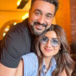 Shilpa Shetty Instagram - 13 years, Cookie, whoa! (and not counting) 😅 Thank you for sharing this journey with me in this lifetime and making it so beautiful. You, me, Us...👨‍👩‍👧‍👦That’s all I need♥️🥰 Happy Anniversary to US, Cookie🧿♥️🤗🎉 #Anniversary #13Years #Love #BetterTogether #grateful #blessed #happy