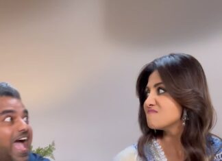 Shilpa Shetty Instagram - My Director’s inner monologue 🤣😅😋 @iyerkarthik #funnyreels #trendingaudio #trendingreels #justforlaughs #fridayvibes #behindthescenes #workmodeon #laughs
