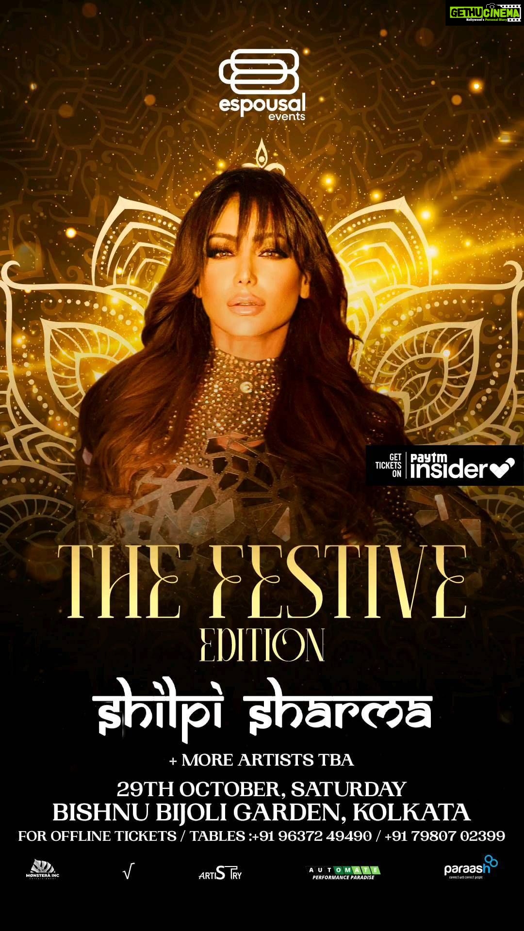 Shilpi Sharma Instagram - Kolkata! I’m joining forces on 29 th October with the iconic Sunny Leone, and many more for the biggest festive celebration of the year brought to you by Espousal Events! Go grab your tickets now! https://insider.in/festive-edition-feat-sunny-leone-oct29-2022/event @espousal_events @masroorshad786 @rachit2609 @md.ibran26 @artistry_agency . . #Kolkata #dj #livemusic #october #2022 #diwali #shilpisharma Bishnu Bijoli Garden