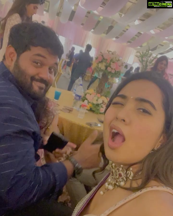 Shivathmika Rajashekar Instagram - @chirudeep_reddy_ar ‘s extremely great photography 👻 Swipe till the end to see who that guy is 🤷🏻♀️
