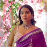 Shivathmika Rajashekar Instagram - ✨💜 Wearing @sashivangapallicouture Jewellery @orafojewels