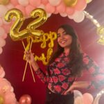 Shivathmika Rajashekar Instagram - 22 on 22nd April 2022 ✨♥️ ( so cool no :P) Thanks to my darling @shivani_rajashekar1 and my sweetie boys for the best impromptu party ever! Here’s me and my crazy bunch 👻