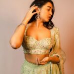 Shivathmika Rajashekar Instagram - Wedding seazzaaannn 🧚‍♀️ Styled by @officialanahita Wearing @varunchakkilam Photography @srujanluckyphotography