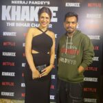 Shraddha Das Instagram - Khakee Netflix screening night with a talented bunch of people 💖 @aishwaryasushmita @avinashtiwary15 @karantacker @nikifying @thejatinsarna @umashankar.singh.7 @bhav.dhulia and my bro @snehzala Styling : @thewandermannequin Dress : @frisky.in Jewellery : @aquamarine_jewellery Hair : @salomipillai Make up : @hareshwarp #khakeeonnetflix #khakeethebiharchapter #screening Soho House Mumbai