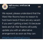 Shreyas Talpade Instagram - Apna Khayal Rakhiye. Kaalji Ghyaa 🙏 #Repost @itsrohitshetty (@get_repost) ・・・ A humble request to my Mumbaikar family. 🙏🏻 We all want to come forward and help each other in this situation but it is adding to the chaos and increasing the load on the bed allocation system. Right from the beginning @my_bmc has been working day and night towards the wellbeing of Mumbaikars in the pandemic. We all are in this together and It’s a humble request to everyone to follow the BMC protocols. Please go through the information above in the pictures... Please note the War Room numbers in the above image are only for the residents of Mumbai. Stay safe... India will fight back.