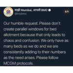Shreyas Talpade Instagram - Apna Khayal Rakhiye. Kaalji Ghyaa 🙏 #Repost @itsrohitshetty (@get_repost) ・・・ A humble request to my Mumbaikar family. 🙏🏻 We all want to come forward and help each other in this situation but it is adding to the chaos and increasing the load on the bed allocation system. Right from the beginning @my_bmc has been working day and night towards the wellbeing of Mumbaikars in the pandemic. We all are in this together and It’s a humble request to everyone to follow the BMC protocols. Please go through the information above in the pictures... Please note the War Room numbers in the above image are only for the residents of Mumbai. Stay safe... India will fight back.