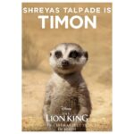 Shreyas Talpade Instagram – Thank you @disneyfilmsindia for thinking of me as #Timon and making me a part of something as classic as #LionKing. 
PS. @iamsrk I played your best friend in Om Shanti Om and Now 12 years later I get to play #AryanKhan’s best friend! Here’s to life…It has come full circle! 🥰🤗 #Repost @disneyfilmsindia (@get_repost)
・・・
Pride Rock welcomes the cast of #TheLionKing.
In cinemas July 19.