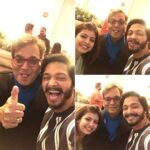 Shreyas Talpade Instagram - With the Burrday Boy😋 #AboutLastNight @subhashghai1 @deeptitalpade