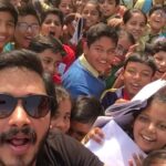 Shreyas Talpade Instagram - 'Children are the future of India.' This is not just a phrase for me but I truly believe in it. Their enthusiasm and curious mind will take them places they aspire to reach...but it is our responsibility to set the right examples for them. Meeting this bunch of super energetic kids reminded me of when I was a kid all curious and energetic (according to my wife I am still a kid though 😅). It was a delight making these kids happyyy on their special day! ❤ #happychildrensday #childrensday #varanasi Varanasi, India