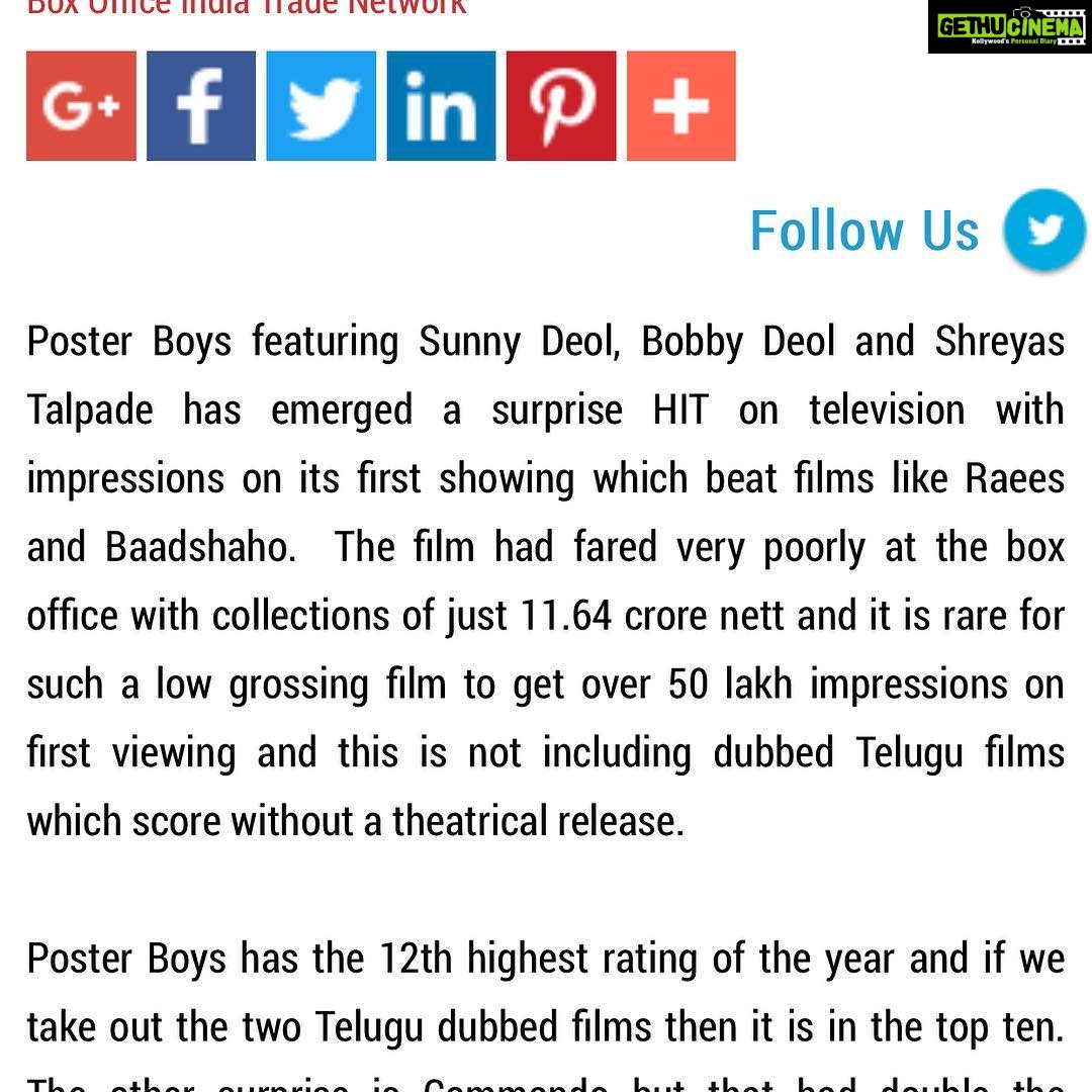 Shreyas Talpade Instagram - A Biggg hug and Thanks to all of you who believed in the Film & showered all their love. #PosterBoys