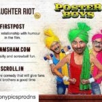 Shreyas Talpade Instagram - Have you booked your tickets yet? #Repost @sonypicsprodns (@get_repost) ・・・ The media is all praises for #PosterBoys! #PosterBoysOutNow Book your tickets now: http://bit.ly/PosterBoysBookTickets @iambobbydeol @iamsunnydeol @shreyastalpade1