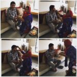 Shreyas Talpade Instagram - One sister who makes sure I never go hungry ! Our cook Sakina makes it a point to tie me a rakhi every year. #rakshabandhan