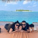 Shweta Bhardwaj Instagram - Hands down our best trip … my titus first trip #tia and my #ray bunnys first international trip .. #maldives us #family #holiday