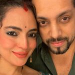 Shweta Bhardwaj Instagram - Happy #karvachauth to ever one…In the fast life …. With no food and water the day is goesby so slow … and ever sec that goes I know that I love u more… and pray that u have a health happy and long life … @salilacharya ok ya ya he is fasting also … because he can’t even imagine a life with out me …