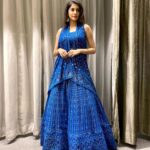 Simran Sharma Instagram – 💙💙💙
Wearing @issadesignerstudio 👗💞