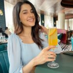 Simran Sharma Instagram – Sip sip smileee🍹🥰✨