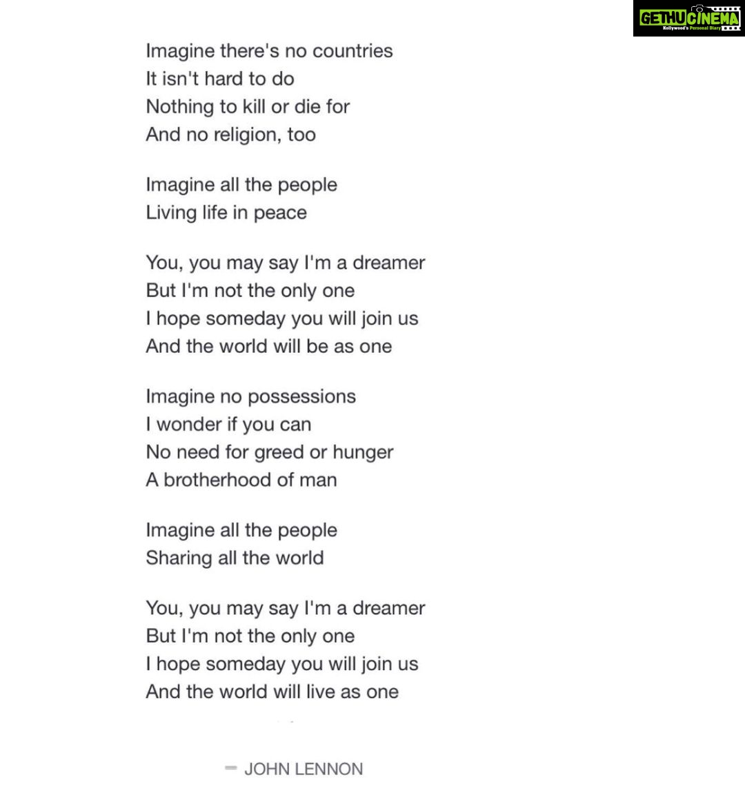 Simran Sharma Instagram - Imagine..💭 #ifonly #johnlennon #imagine