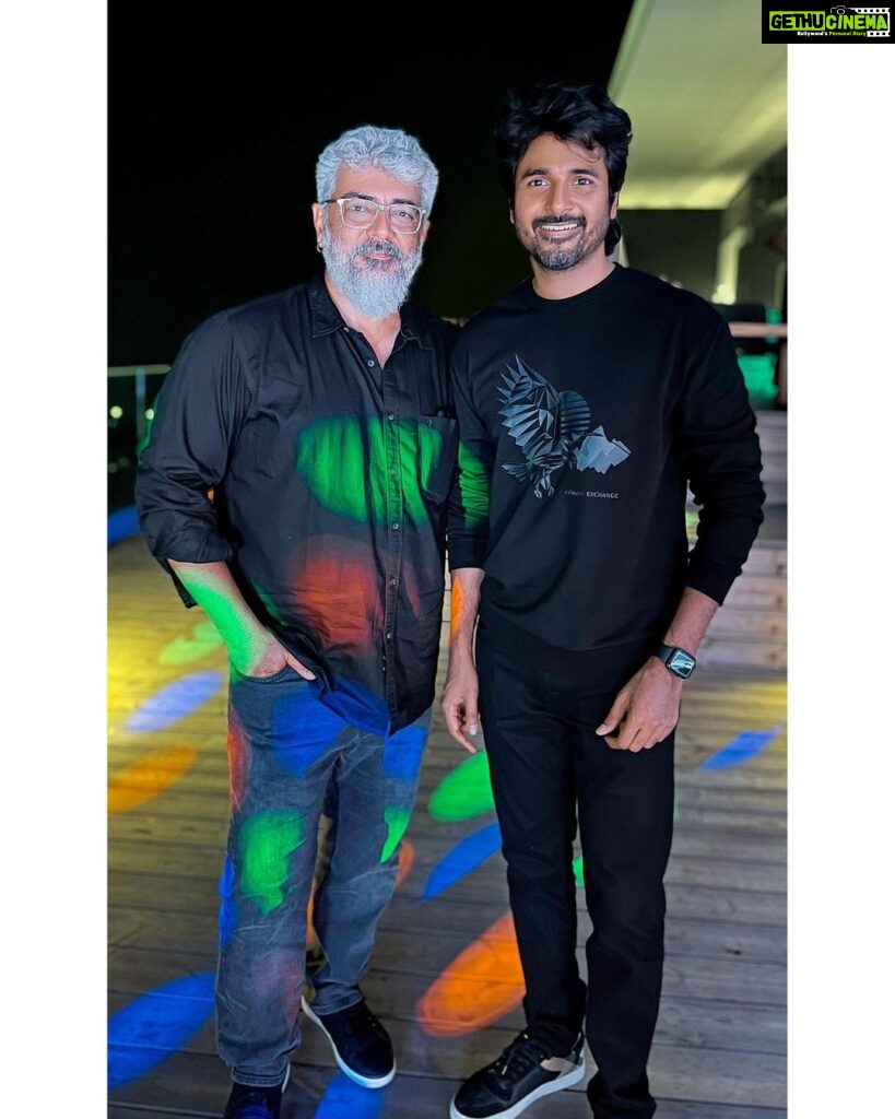 Sivakarthikeyan Instagram - Met AK sir after long time ❤️ yet another meeting with sir, to cherish for life 🙏👍 Thank you for all the positive words and wishes sir ❤️❤️🤗🤗