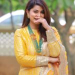 Sneha Instagram - You can't change how people treat you or what they say about you. All you can do is change how you react to it.!!! @geetuhautecouture @kalasha_finejewels @clicks_by_ajay #yellowdress #salwarsuits #atitude #alwazbekind #howppltreatyou #livelife