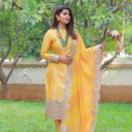 Sneha Instagram - You can't change how people treat you or what they say about you. All you can do is change how you react to it.!!! @geetuhautecouture @kalasha_finejewels @clicks_by_ajay #yellowdress #salwarsuits #atitude #alwazbekind #howppltreatyou #livelife