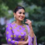 Sneha Instagram - @geetuhautecouture @bronzerbridaljewellery #purpledress #purplelove #beyou #melife #hyderabad #workmode