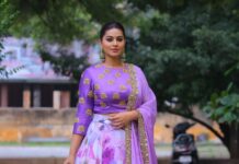 Sneha Instagram - @geetuhautecouture @bronzerbridaljewellery #purpledress #purplelove #beyou #melife #hyderabad #workmode
