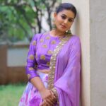 Sneha Instagram - @geetuhautecouture @bronzerbridaljewellery #purpledress #purplelove #beyou #melife #hyderabad #workmode