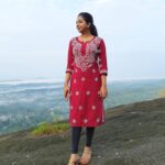 Sneha Babu Instagram - ❤️ Kurti:- @bunei_yaad Footwear:- @postcard.in