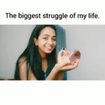 Sneha Babu Instagram - The biggest struggle of my life😟 Tag your girlfriends who face the same struggle like me. Inspired by @dollysingh #eyeliner #everyday #struggle #life