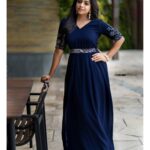 Sneha Babu Instagram - 💙 Photography:- @ashiq_rahim Costume:- @mihaara_designs MUA:- @reshmaravis_rrmakeovers Styling and coordination:- @farshanusrin Accessories:- @adorebypriyanka Assisted by:- @eldhose_paily #photooftheday #photoshoot #kochi #beauty #karikku Novotel Kochi Infopark