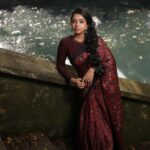 Sneha Babu Instagram - ❤ MUA:- @soumyashyam_makeupartist Outfit:- @byhand.in Pc:- @deejesh_madanan . . #red #saree #sareephotoshoot #makeup #makeover #instagram #photography