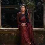 Sneha Babu Instagram - ❤ MUA:- @soumyashyam_makeupartist Outfit:- @byhand.in Pc:- @deejesh_madanan . . #red #saree #sareephotoshoot #makeup #makeover #instagram #photography