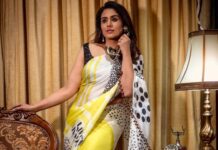 Sonali Kulkarni Instagram - Myfm event - Nashik Such a lovely evening it was !!! Felt empowered meeting all those fabulous achievers / makers of Nasik 💖 Styled by - @prachethestylist Assisted by - @styledby_bhakti Saree - @boveeecom Managed by - @offbeatmediain Earrings : @blingvine Rings : @kushalsfashionjewellery Hair by - @anitahunurkar Assisted by @sujeetyadav4058 Photos by @nikhilpanditphotography ⭐️ lovely working with you again Nikhil 🤩 Thank you for all the love dear Antara @myrj_vaishnavi @rj_shubhi @rjapoorv and team @myfm 💖