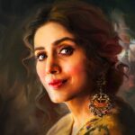Sonali Kulkarni Instagram – This painting has set my mood for Diwali.. ☺️ Thank you so much Niranjan Gohane for yet another gorgeous artwork.. as I complimented you – प्रत्यक्षाहुन प्रतिमा सुंदर..♥️