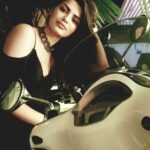 Sonali Raut Instagram – Cool bike and ultra cool me.. The #pizza effect #tooglamtogiveadahm