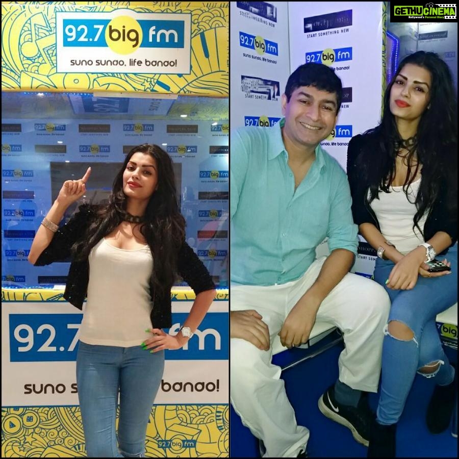 Sonali Raut Instagram - Had an amazing time at 92.7 BigFM today with RJ Anirudh!! Talked a lot about my upcoming webseries title Love Life and Screwups which is releasing on 6th May!