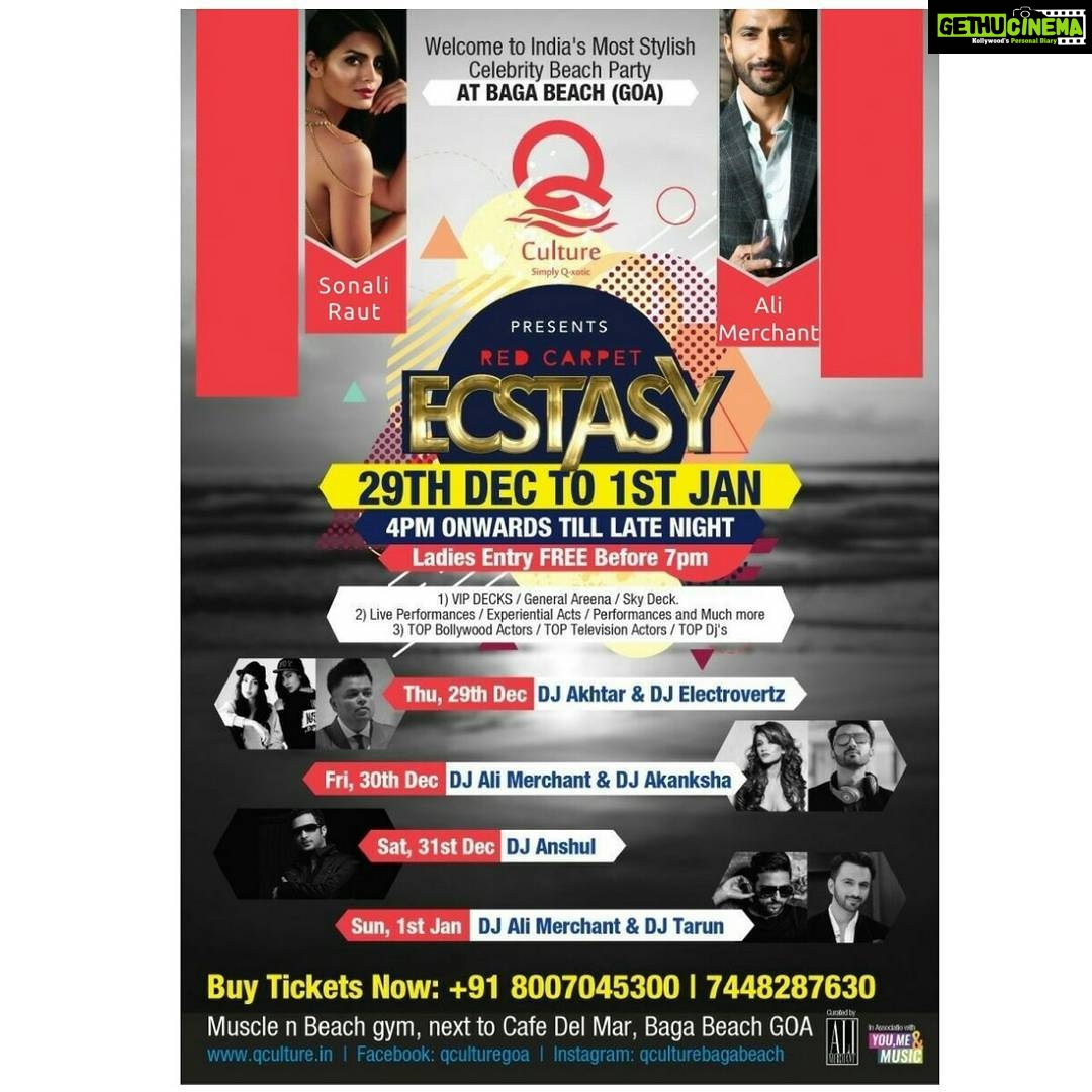 Sonali Raut Instagram - Hello everyone. Come join me on 29th and 30th December at the most happening party in Goa. The party starts tomorrow at Muscle & Beach Gym, Baga Beach. #NewYearParty #BringingInTheNewYear