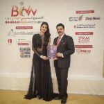 Sonali Raut Instagram - At the #BahrainIndiaWeek2016 Press Conference. Outfit Courtesy - @adarshraveendracouture #biw2016 #bahrain #bahrainindia #BahrainDiaries #aslisonali Manama, Bahrain