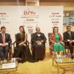 Sonali Raut Instagram - At #BahrainIndiaWeek2016 Press Conference. Outfit Courtesy - @adarshraveendracouture #biw2016 #bahrain #bahrainindia #aslisonali Manama, Bahrain