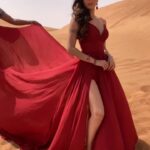 Sonali Raut Instagram – There is a shade of red for every woman !! 
Managed by @slashproductions
.
.
.
#shootdiaries #bollywood #actor #sonaliraut #dubai #comingsoon Dubai Desert