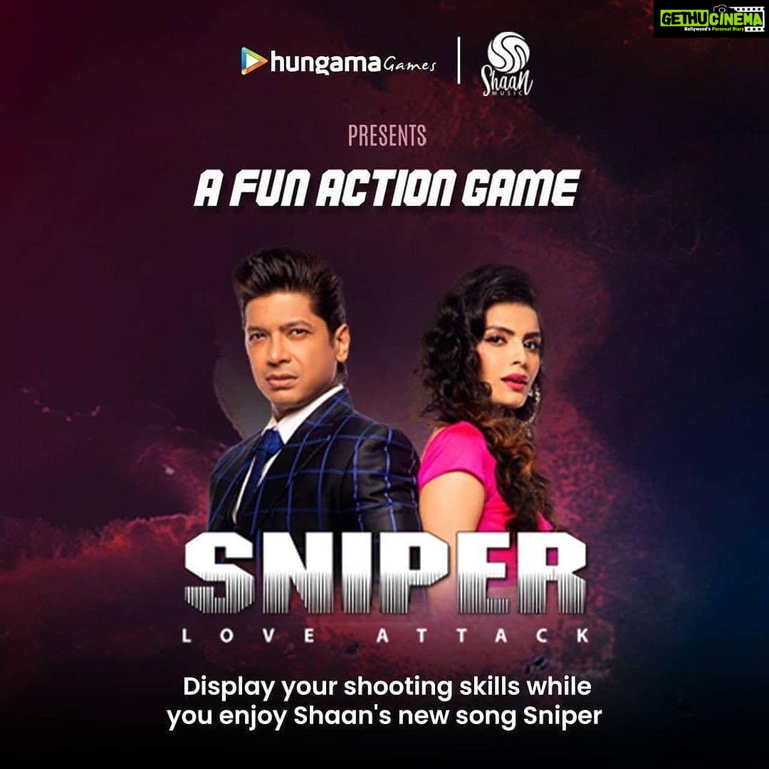 Sonali Raut Instagram - Guys check out the #Sniper game. I have been hooked on to #sniperloveattack.. Check yours by playing the game now. Thank you @hungamamusic @singer_shaan