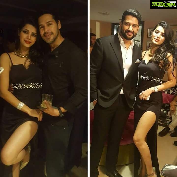 Sonali Raut Instagram - #AboutLastNight Its always fun to party with these boys @aftabshivdasani @thedinomorea #ManekaJoshisBirthdayBash #FriendsLikeFamily #PartyTime My Outfit Courtesy: @idiot_theory