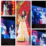 Sonali Raut Instagram - Thank you Surat for giving me love...... #Hosting #HimeshReshammiya n Shaan in Concert #Giglife #Fun #Masti #concert #Outfit courtesy -Adarsh Raveender